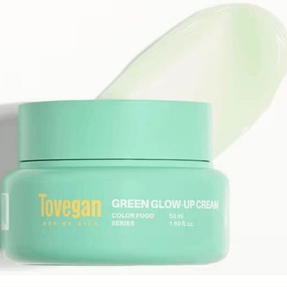 TOVEGAN‎ Green Glow Anti-Wrinkle Cream Full Size  1.69 fl oz - Picture 1 of 9